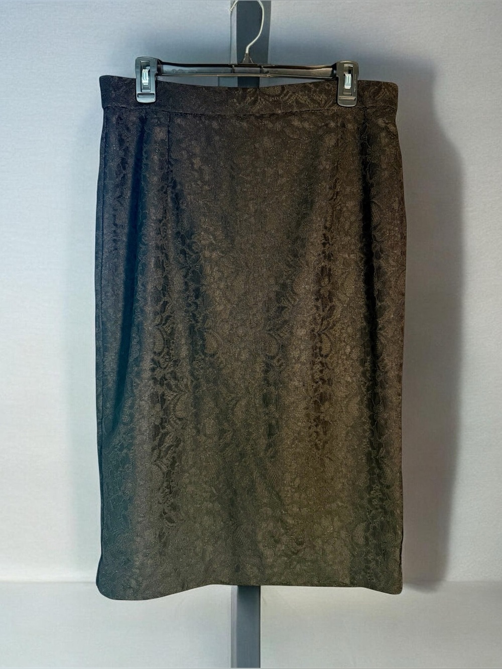 Jennifer Lopez Classic Black Lace Pencil Skirt